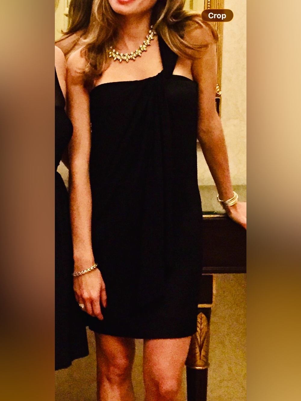 DVF One-Shoulder Black Silk Dress - Picture 4 of 4